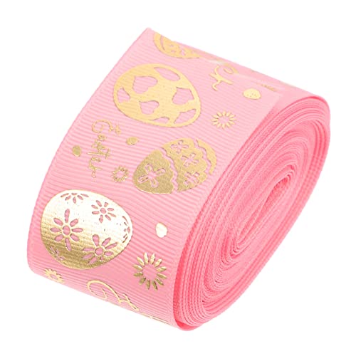 Housoutil Easter DIY Geschenkband Hochwertiges Langlebiges Polyesterband zur Dekoration von Ostergeschenken Bastelprojekten und Haarschmuck für Feste und DIY Ideen von Housoutil