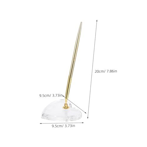 Housoutil Eleganter Empfangs-kugelschreiber mit Herzständer Gold Metall-ballpoint für Hochzeit Gästebuch Unterschrift Verlobung Abschlussfeier Geburtstag Business-events Housoutil Eleganter Empfangs-kugelschreiber mit Herzständer Gold Metall-ballpoint für Hochzeit Gästebuch Unterschrift Verlobung Abschlussfeier Geburtstag Business-events von Housoutil