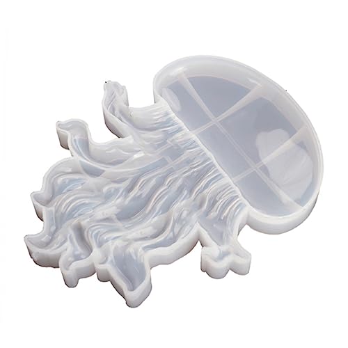 Housoutil Epoxidharz Quallen Silikonform Diy Jellyfish Mould für Kreative Dekoration Wiederverwendbar Leicht zu Reinigen für Kunsthandwerk und Schmuckherstellung von Housoutil