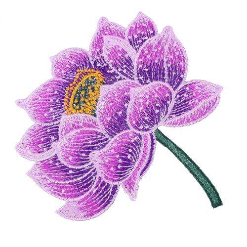 Housoutil Ethnischer Bestickter Lotus Patch Kreativer Applikations Aufnäher Langlebiger Aufbügel Flicken für Kleidung Taschen Hüte DIY Stoffdeko Housoutil Ethnischer Bestickter Lotus Patch Kreativer Applikations Aufnäher Langlebiger Aufbügel Flicken für Kleidung Taschen Hüte DIY Stoffdeko von Housoutil