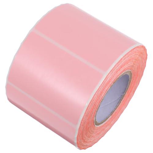 Housoutil Etiketten Aus Thermopapier Thermal- Name Aufkleber Für Druckeretiketten Thermotransfer-aufkleber Klebrig Bedruckbares Aufkleberpapier Etiketten Für Thermodrucker Mehrfarbig Rosa von Housoutil
