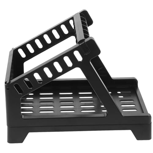 Housoutil Externe Single -Bracket Versandetikettdrucker farbig steht Schreibtisch Etiketten Name Zubehör für Thermodrucker Thermodruckerständer Plastiketiketthalter Label-Zubehör Abs Schwarz von Housoutil