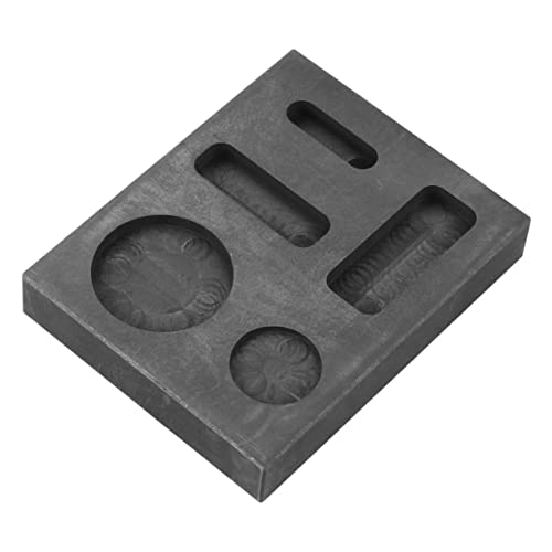Housoutil Fach Graphit Schmelzform Gießform für Gold Silber Barren Schrottveredelung Labor Schmelzwerkzeug mit Konischer Wand und Hoher Wärmeleitfähigkeit von Housoutil