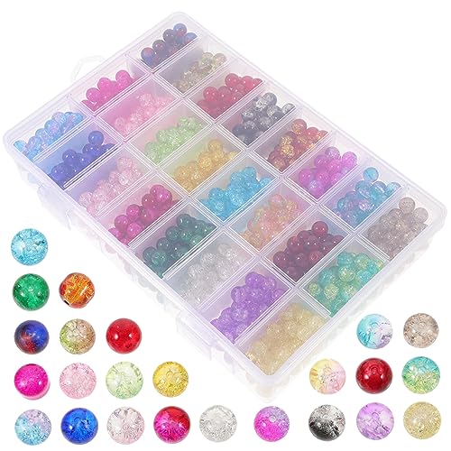 Housoutil Fächer Glasperlen DIY Perlen Für Schmuckherstellung Glasperlen Zum Auffädeln Für Armbänder Und Halsketten Für Bastelprojekte Housoutil Fächer Glasperlen DIY Perlen Für Schmuckherstellung Glasperlen Zum Auffädeln Für Armbänder Und Halsketten Für Bastelprojekte von Housoutil