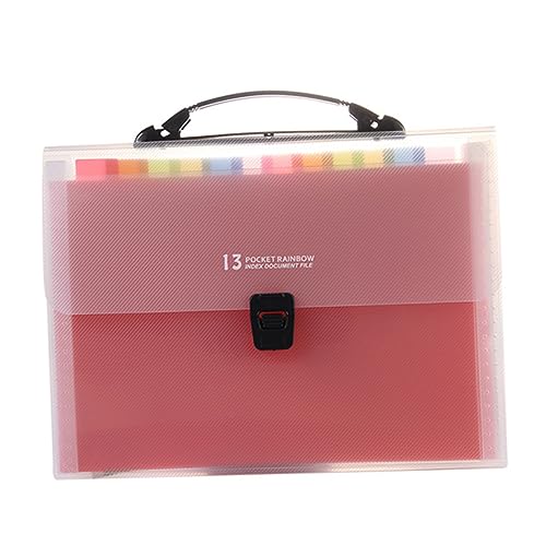 Housoutil Fächermappe Fächer Dokumentenordner Für Papierablage Tragbarer Aktenordner Erweiterbarer Dateiordner Regenbogenfarbe Für Aufbewahrung Von Unterlagen von Housoutil