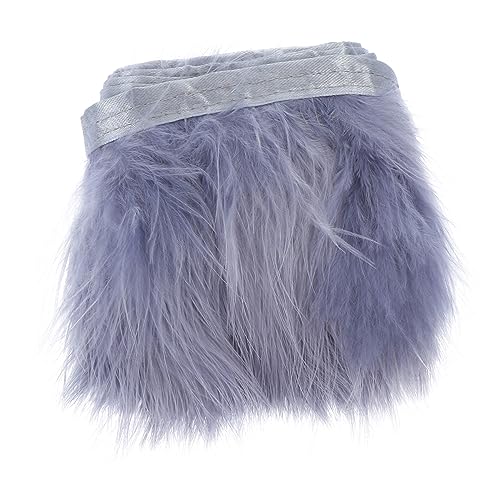 Housoutil Flauschiger Federgürtel zum Basteln Kleidung Samtstoff Party Material Stoff stutzenhalter kopfschmuck wedding decoration Schal Zubehör nähen handwerk dekoration Truthahnfedern von Housoutil