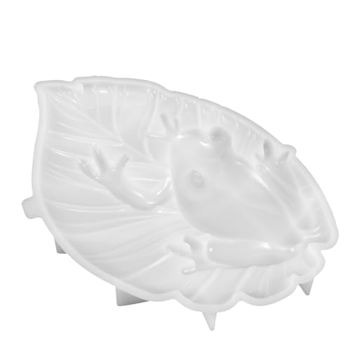 Housoutil Frosch Ornamentform Für Laubfrosch Seerosenblattform Schokoladenfroschherstellung Epoxidformen Geformte Froschform Kleine Frösche Dekoration Epoxidharz Gussform von Housoutil