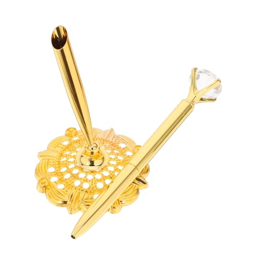 Housoutil Gegenstift Stifthalter aus Metall Hochzeitsstift rezeption schreibtisch stift Kugelschreiber Gegenschreibstift Verlobungsstift Stifte für Hochzeitsbücher Golden Housoutil Gegenstift Stifthalter aus Metall Hochzeitsstift rezeption schreibtisch stift Kugelschreiber Gegenschreibstift Verlobungsstift Stifte für Hochzeitsbücher Golden von Housoutil
