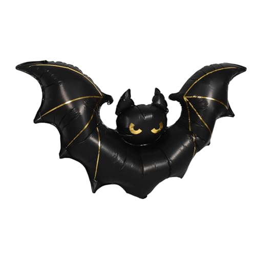 Housoutil Giant Halloween Fledermaus Folienballon Leichte Aufblasbare Halloween Dekoration Gruselige Fledermaus zum Aufhängen für Party Haunted House Vielseitig Einsetzbar Auffälliges Horror von Housoutil