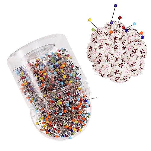 Housoutil Glaskopfstecknadeln mit Nadelkissen und Aufbewahrungsbox Hitzebeständig für Nähen Basteln und Schmuckherstellung Set für Hobby und Profi Housoutil Glaskopfstecknadeln mit Nadelkissen und Aufbewahrungsbox Hitzebeständig für Nähen Basteln und Schmuckherstellung Set für Hobby und Profi von Housoutil
