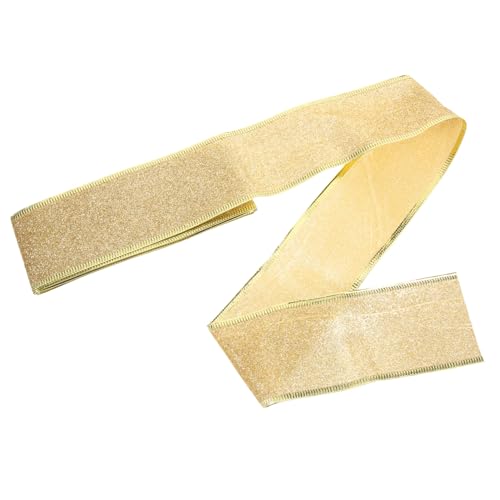 Housoutil Glitzerband für Weihnachtsbaumdekoration Goldenes Geschenkband für Hochzeiten Bastelprojekte Festliche Anlässe für DIY Dekorationen Weihnachtsgeschenke Housoutil Glitzerband für Weihnachtsbaumdekoration Goldenes Geschenkband für Hochzeiten Bastelprojekte Festliche Anlässe für DIY Dekorationen Weihnachtsgeschenke von Housoutil