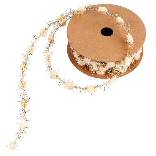 Housoutil Glitzernde Pom Pom Drahtband Weihnachtsbaum Dekorationsband für DIY Bastelprojekte Geschenkverpackung Goldfarbenes Bastelband für Weihnachtsdeko Housoutil Glitzernde Pom Pom Drahtband Weihnachtsbaum Dekorationsband für DIY Bastelprojekte Geschenkverpackung Goldfarbenes Bastelband für Weihnachtsdeko von Housoutil