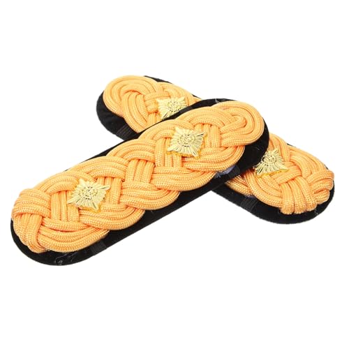 Housoutil Goldene Geflochtene Schulterklappen Epauletten Dekorative Uniformabzeichen Robuste Damen Applikationen Vielseitig für Formelle Anlässe Eleganter Schutzkleidungsschmuck Housoutil Goldene Geflochtene Schulterklappen Epauletten Dekorative Uniformabzeichen Robuste Damen Applikationen Vielseitig für Formelle Anlässe Eleganter Schutzkleidungsschmuck von Housoutil