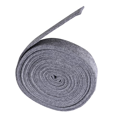 Housoutil Gurtband aus Wollfilz Filzstoff Baum Dekoration Wollband weihnachtsverpackungsband dünn weihnachtsbäume geschmückt christmas tree decoration Wickelband gewebte Trimm zum Nähen Grey von Housoutil