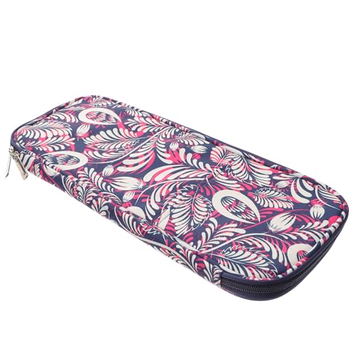 Housoutil Häkelnadel Aufbewahrungstasche Oxford Großer Organizer mit Reißverschluss für Stricknadeln und Zubehör für Reisen und Zuhause Platzsparend und Praktisch für Strick und von Housoutil