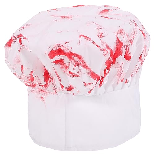 Housoutil Halloween Blutige Kochmütze Horrormütze für Halloween Kostüme Dekorative Küchenmütze für Gruselpartys Unisex Einheitsgröße Housoutil Halloween Blutige Kochmütze Horrormütze für Halloween Kostüme Dekorative Küchenmütze für Gruselpartys Unisex Einheitsgröße von Housoutil