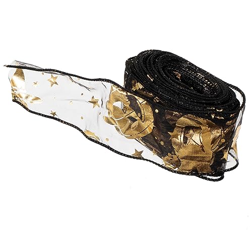 Housoutil Halloween Dekoratives Geschenkband Drahtkanten Satinband für Geschenkverpackung Diy Kostümbänder und Partydekoration Breit Vielseitiges Bastelband für Halloween Accessoires Housoutil Halloween Dekoratives Geschenkband Drahtkanten Satinband für Geschenkverpackung Diy Kostümbänder und Partydekoration Breit Vielseitiges Bastelband für Halloween Accessoires von Housoutil