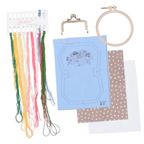 Housoutil Handgemachte Stickerei für Erwachsene DIY Stickwerkzeuge für Anfänger Strapazierfähigem Baumwoll Leinwandmaterial für Projekte zu Hause von Housoutil