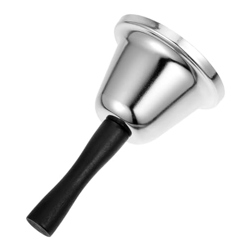 Housoutil Handglocke Aus Edelstahl Handglocken Klasse Glocke Lustige Serviceklingel Glocken Für Lehrerglocke Für Das Klassenzimmer Handrufglocken Handklingel Rostfreier Stahl Silver von Housoutil