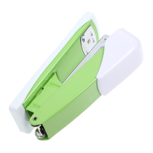 Housoutil Hefter der Handheldin dekorativer Handhefter Schulhefter Desktop-Hefter Bürowefter Hefter für Schreibtisch Heavy Duty Handhefter aus Kunststoff Hefter süß Netter Hefter Eisen Grün von Housoutil