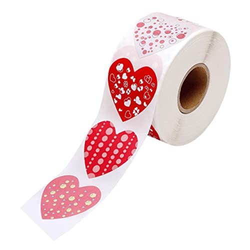 Housoutil Herzförmige Selbstklebende Aufkleber Valentinstag Deko Etiketten für Einladungen Karten und und Leicht Abziehbar Housoutil Herzförmige Selbstklebende Aufkleber Valentinstag Deko Etiketten für Einladungen Karten und und Leicht Abziehbar von Housoutil
