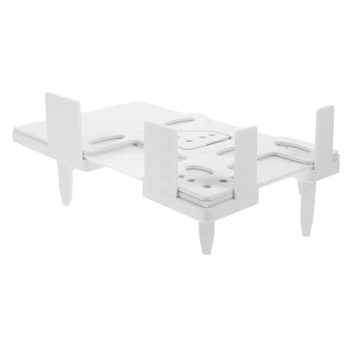 Housoutil Hinweis Bindung Rack Organizer Klar Dokument Halter Kunststoff Weiß von Housoutil
