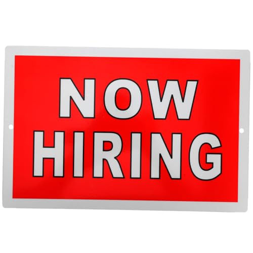 Housoutil Hiring Schild Metall Langlebiges Auffälliges Business Hinweisschild mit Vorgebohrten Löchern für Büro Restaurant Gewerbe Innen und Außenbereich Housoutil Hiring Schild Metall Langlebiges Auffälliges Business Hinweisschild mit Vorgebohrten Löchern für Büro Restaurant Gewerbe Innen und Außenbereich von Housoutil