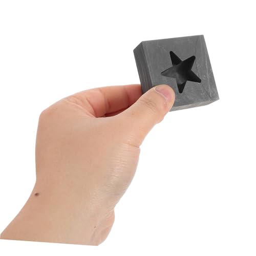Housoutil Hochtemperaturbeständiger Graphit Gussform Barrenform für Metall Schmelzen Gold Silber Kupfer Eisen Aluminium Gießform Sternförmiger Graphit Ingot Mould Langlebig Housoutil Hochtemperaturbeständiger Graphit Gussform Barrenform für Metall Schmelzen Gold Silber Kupfer Eisen Aluminium Gießform Sternförmiger Graphit Ingot Mould Langlebig von Housoutil