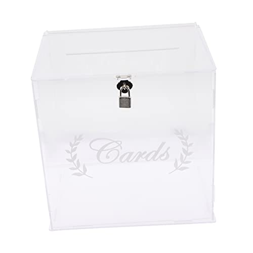 Housoutil Hochzeitskartenbox aus Acryl Elegante Spendenbox mit Klappdeckel für Geldgeschenke Glückwunschkarten und Spenden für Hochzeiten Geburtstage und Jubiläen Housoutil Hochzeitskartenbox aus Acryl Elegante Spendenbox mit Klappdeckel für Geldgeschenke Glückwunschkarten und Spenden für Hochzeiten Geburtstage und Jubiläen von Housoutil