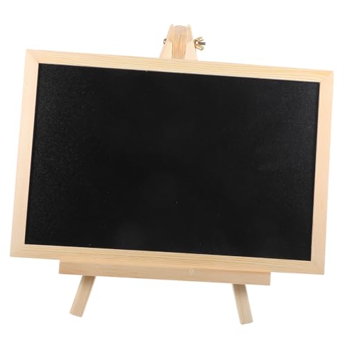 Housoutil Hölzerne Tafel Kreidetafel Staffelei Zeichen Magnetisches Zeichenbrett für Schilder für Mini-Kreidetafeln Kindertisch Kreidebretter Desktop-Messageboard von Housoutil