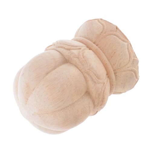Housoutil Holz säulenknauf mit Lotus motiv Robuste Geschnitzte Pfostenkappen Dekorative Treppenpfosten endstücke für Geländer Symbolische Handwerkskunst Rutschfeste und Langlebige Housoutil Holz säulenknauf mit Lotus motiv Robuste Geschnitzte Pfostenkappen Dekorative Treppenpfosten endstücke für Geländer Symbolische Handwerkskunst Rutschfeste und Langlebige von Housoutil