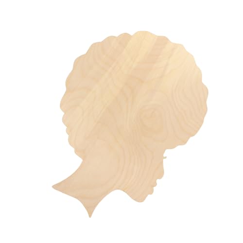 Housoutil Holzschablone DIY Langlebig Vielseitig Einsetzbar für Handmalerei Geschenkgestaltung Muttertag Kreative Bastelvorlage Holz template Mädchenmotiv Kunsthandwerk von Housoutil