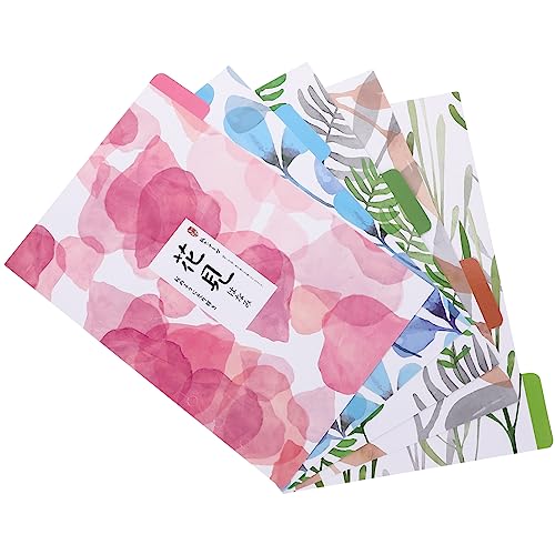 Housoutil Indextrennblätter mit Blumenmuster Bücher mit Einlege Trennern für Lose Notizblöcke Kreative und Dekorative Trennblätter für Planner und Notizhefte von Housoutil