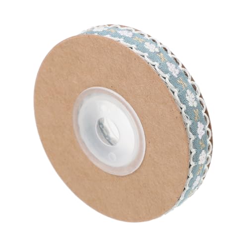 Housoutil Jacquard-Gurtband blaues Band Spitzenband Stoffband Band umwickeln Bänder für Handwerk Stickband zum Nähen dekorativer Bandbesatz Wickelband Polyester Blue von Housoutil