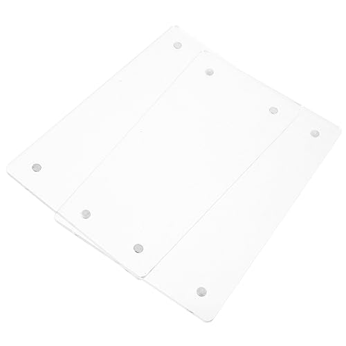 Housoutil Kartentisch präsentieren Halter Ausstellungsstand montiert Zeichen Schlüssel Acryletikettstand Acryl-Display Menü-Aufbewahrungsregal Acrylschild leer Transparent von Housoutil