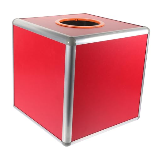 Housoutil Kasten Tombola-preisbox Gewinnspielboxen Für Party Geburtstagsfeier Container Verlosen Büroboxen Kleine Kisten Rot Aluminiumlegierung von Housoutil
