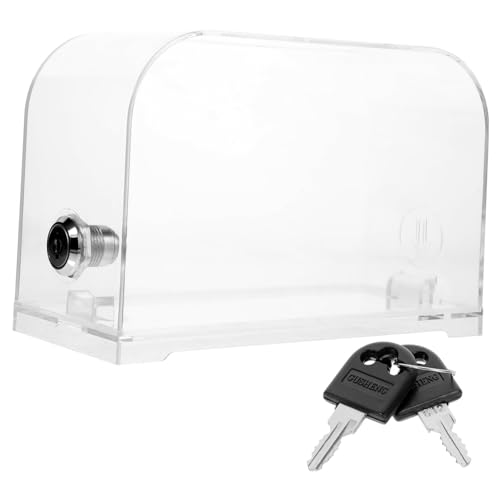 Housoutil Kasten Visitenkartenbox Bitte Slot Angebot Geschäft Vorratsbehälter Organisation Visitenkartenhalter Kreditkartenbrieftasche Verpackungskästen Banker Spendenboxen Geld Tipp Acryl von Housoutil