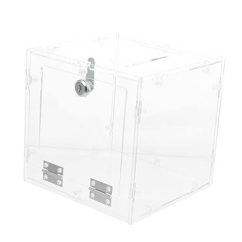 Housoutil Kasten Wahlurne Wohltätigkeitseimer Mit Deckel Vorratsbehälter Anregung Hochzeit Schweinchen Groß Fall Abstimmung Klare Tombola-boxen Verlosen Schlüssel Tipp Acryl Housoutil Kasten Wahlurne Wohltätigkeitseimer Mit Deckel Vorratsbehälter Anregung Hochzeit Schweinchen Groß Fall Abstimmung Klare Tombola-boxen Verlosen Schlüssel Tipp Acryl von Housoutil