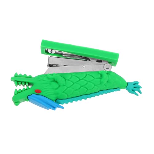 Housoutil Kleiner Grüner Dragon Heftgerät Leichtes Tragbares Mini Büroheftgerät Stylisches Lustiges Design für Schüler und Berufstätige und Vielseitig für Schreibtisch und Bürobedarf Housoutil Kleiner Grüner Dragon Heftgerät Leichtes Tragbares Mini Büroheftgerät Stylisches Lustiges Design für Schüler und Berufstätige und Vielseitig für Schreibtisch und Bürobedarf von Housoutil