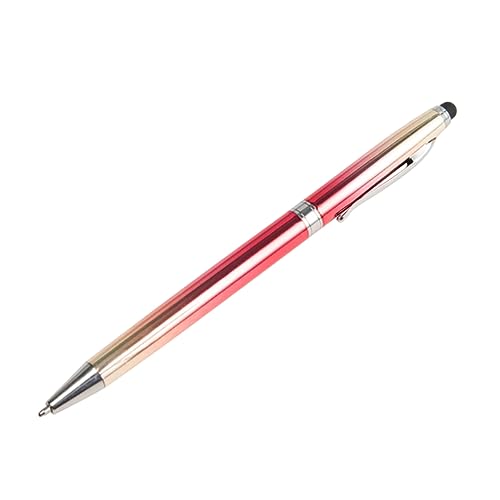 Housoutil Kreativer Kugelschreiber mit Farbverlauf Metall Kugelschreiber Neutraler Druckmechanismus für Schule Büro Gradient Rot von Housoutil