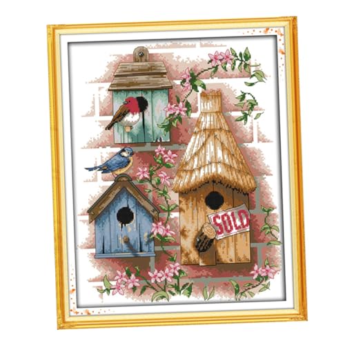 Housoutil Kreuzstich Kit mit Muster Handarbeit Stickbild für Diy Wanddekoration Ökologisches Baumwollmaterial für Anfänger und Fortgeschrittene Housoutil Kreuzstich Kit mit Muster Handarbeit Stickbild für Diy Wanddekoration Ökologisches Baumwollmaterial für Anfänger und Fortgeschrittene von Housoutil