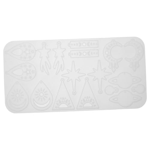 Housoutil Kristall Epoxidform Epoxid Schlüsselanhänger Formen Ornament Formen Für Epoxidharz Schmuckanhänger Silikonform Geometrische Harz Anhänger Stern Epoxidform Ohrring von Housoutil