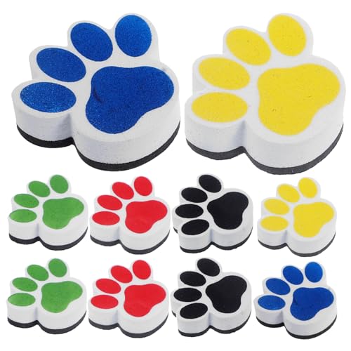 Housoutil Magnetische Radiergummis, leicht, wiederverwendbar, für Klassenzimmer, Zuhause und Büro, Cartoon-Design, Blau, Gelb, Grün, Schwarz, Rot, 10 Stück Housoutil Magnetische Radiergummis, leicht, wiederverwendbar, für Klassenzimmer, Zuhause und Büro, Cartoon-Design, Blau, Gelb, Grün, Schwarz, Rot, 10 Stück von Housoutil