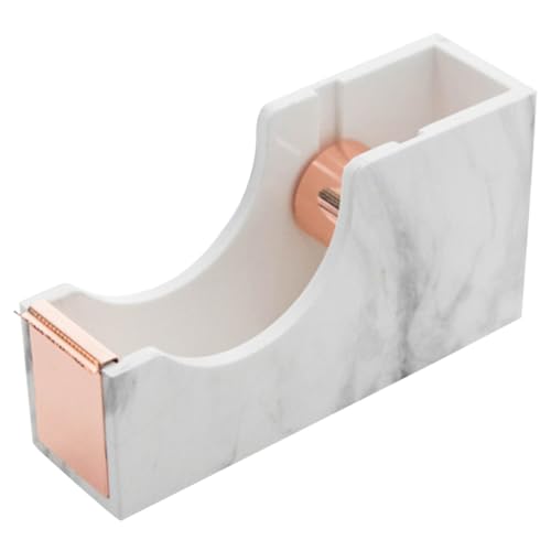 Housoutil Marmorschneider Papier Bandspender Aufkleberspender Büro Tischspender spitzmaschine kantenschleifmaschine Klebeband-Spender-Schreibtisch professioneller Bandhalter ABS-Kunststoff von Housoutil