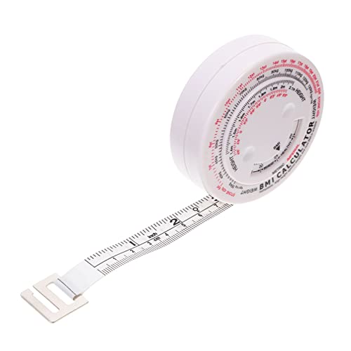 Housoutil Maßband Gewicht Körper Mittel Flexible Messband Kleidungsband Die Bad Messung Taille einziehbares Band kleines Messband Band Lineal Maßbänder pp Weiß von Housoutil