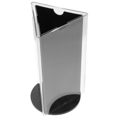 Housoutil Menühalter aus Acryl, drehbar, Tischdisplay für Restaurants, doppelseitiges Preisschild, Dokumentenhalter, dreieckiges Design für Fotos, Notizen, für Veranstaltungen, Händlerempfang Housoutil Menühalter aus Acryl, drehbar, Tischdisplay für Restaurants, doppelseitiges Preisschild, Dokumentenhalter, dreieckiges Design für Fotos, Notizen, für Veranstaltungen, Händlerempfang von Housoutil