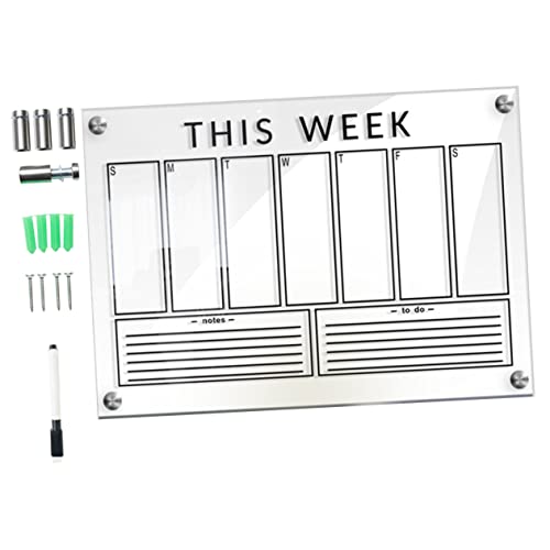 Housoutil Message Board Planer Hängendes Trockenlöschbrett Whiteboard Marker Trockenlöschplantafel Löschbares Wöchentliches Trockenlöschbrett Radiergummi Schreibbrett Memoboard Housoutil Message Board Planer Hängendes Trockenlöschbrett Whiteboard Marker Trockenlöschplantafel Löschbares Wöchentliches Trockenlöschbrett Radiergummi Schreibbrett Memoboard von Housoutil