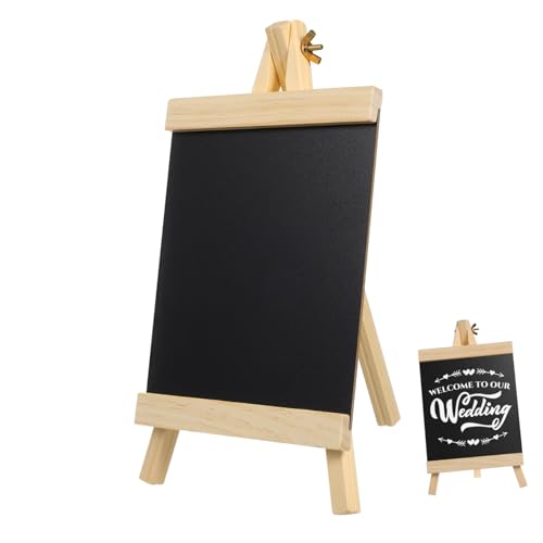 Housoutil Message Tafel Dekoration Erste Tischplatte Kreidetafeln Tafel Staffelei Tischplatte Buffet Empfang Weg Kreidetafel Staffelei Schild Tischplatte Kreidetafel Tafel A4 Holz von Housoutil