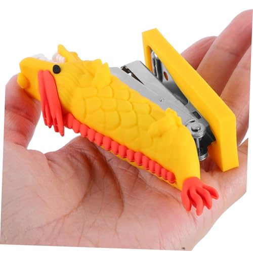 Housoutil Mini Kleiner Hefter mit Niedlichem Drachen Design Tragbarer Leichter Bürohefter aus Multifunktional für Schüler Studenten und Zuhause Geeignet für Papiere Dokumente und Zeitungen von Housoutil