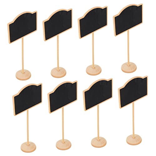 Housoutil Mini-Kreidetafel-Schilder mit Staffelei-Ständer, wiederverwendbare Nachrichtenbretter für Partys, Hochzeiten und Heimdekoration zum Zeichnen, Beschriften und Schildern, 10 Stück von Housoutil